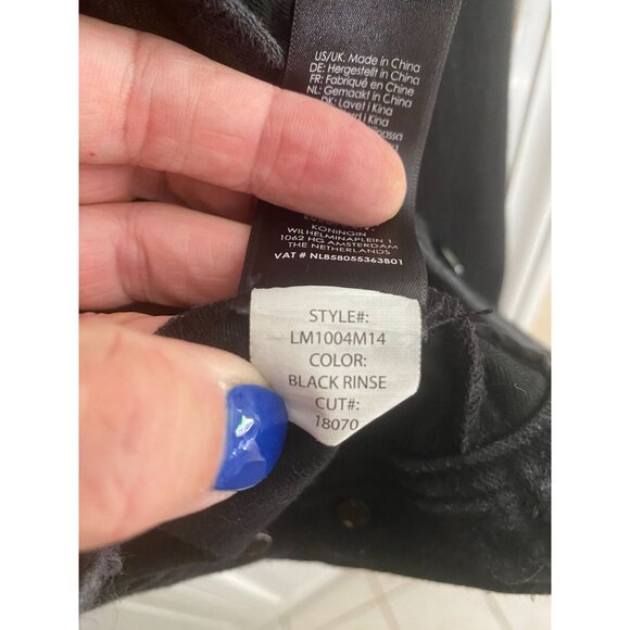 Liverpool Women's Black Denim Jacket Size L Powerflex - Picture 12 of 16